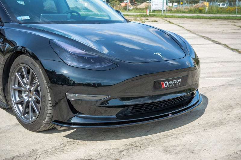 Maxton Front Splitter Tesla Model 3 - Gloss Black