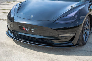 Maxton Front Splitter Tesla Model 3 - Gloss Black