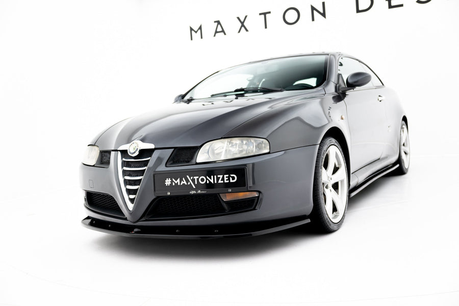 Maxton frontsplitter til Alfa Romeo GT – blank sort – billede 1 af 5