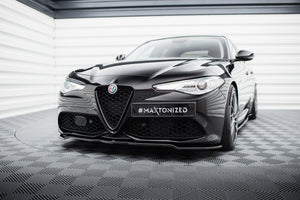 Maxton frontsplitter til Alfa Romeo Giulia Veloce – blank sort – billede 1 af 5