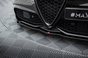 Maxton frontsplitter til Alfa Romeo Giulia Veloce – blank sort – billede 3 af 5