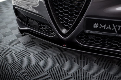 Maxton Front Splitter V.1 Alfa Romeo Stelvio - Gloss Black