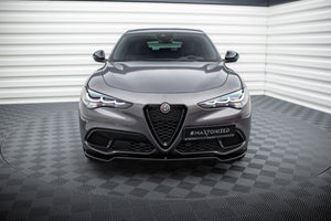 Maxton Front Splitter V.1 Alfa Romeo Stelvio - Gloss Black