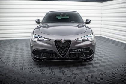 Maxton Front Splitter V.1 Alfa Romeo Stelvio - Gloss Black