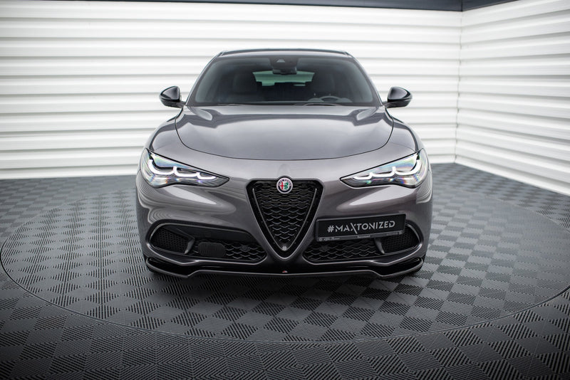 Maxton Front Splitter V.1 Alfa Romeo Stelvio - Gloss Black