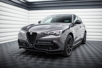 Maxton Front Splitter V.1 Alfa Romeo Stelvio - Gloss Black