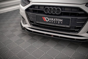 Maxton frontsplitter til Audi A4 Avant / Sedan B9 Facelift – blank sort – billede 3 af 6