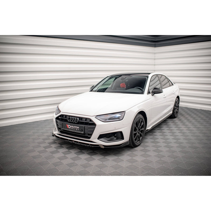 Maxton frontsplitter til Audi A4 Avant / Sedan B9 Facelift – blank sort – billede 1 af 6