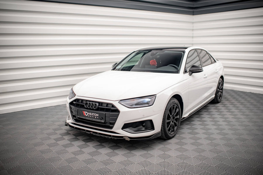Maxton frontsplitter til Audi A4 Avant / Sedan B9 Facelift – blank sort – billede 1 af 6