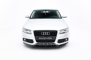 Maxton Front Splitter V.1 Audi A4 B8 - Gloss Black