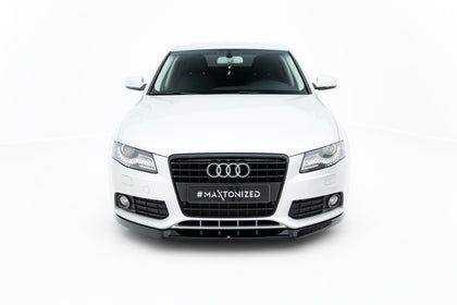 Maxton Front Splitter V.1 Audi A4 B8 - Gloss Black