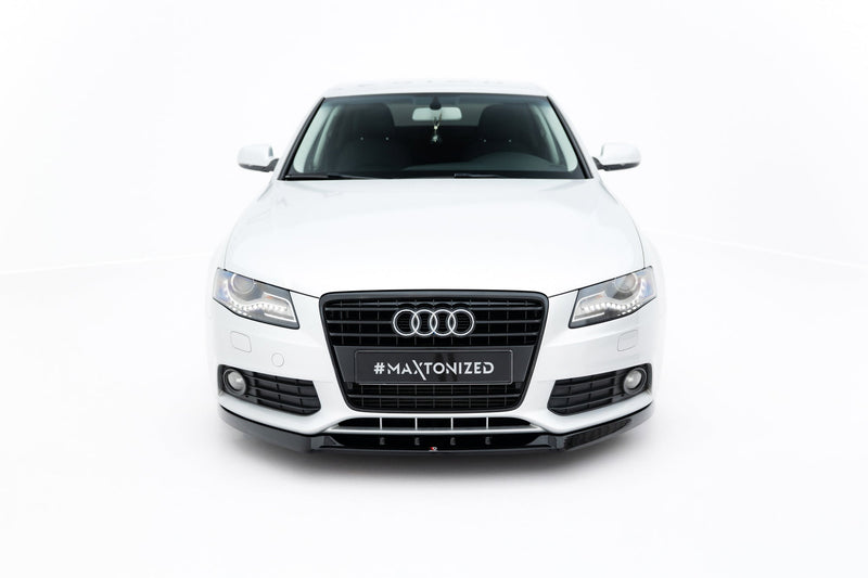 Maxton Front Splitter V.1 Audi A4 B8 - Gloss Black