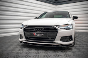 Maxton Front Splitter V.1 Audi A6 C8 - Gloss Black