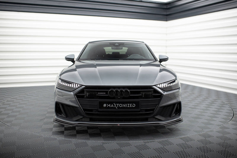 Maxton frontsplitter til Audi A7 S-Line C8 / S7 C8 / C8 Facelift / S7 Facelift – blank sort – billede 2 af 5
