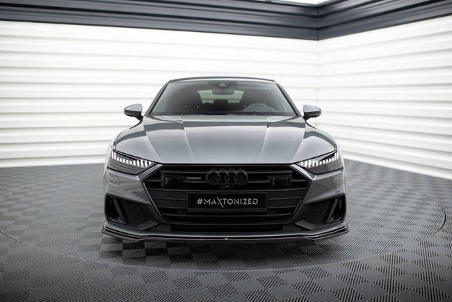 Maxton frontsplitter til Audi A7 S-Line C8 / S7 C8 / C8 Facelift / S7 Facelift – blank sort – billede 2 af 5