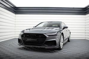 Maxton frontsplitter til Audi A7 S-Line C8 / S7 C8 / C8 Facelift / S7 Facelift – blank sort – billede 1 af 5
