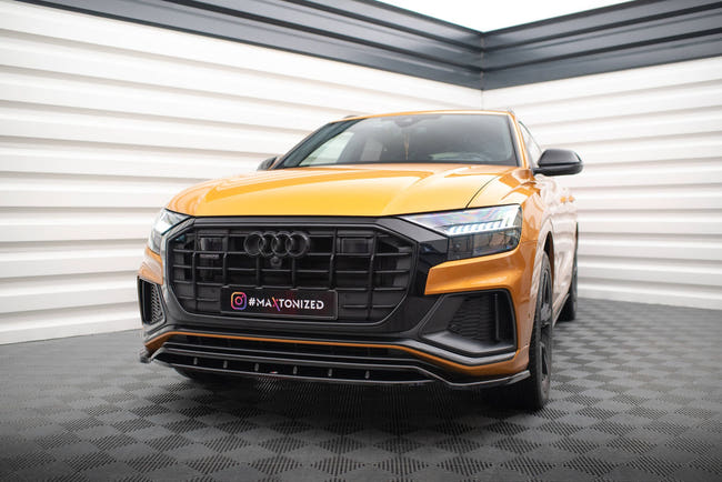 Maxton Front Splitter  Audi Q8 S-Line - Gloss Black