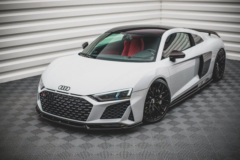 Maxton frontsplitter til Audi R8 Mk2 Facelift – blank sort – billede 1 af 6