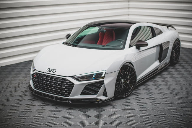 Maxton frontsplitter til Audi R8 Mk2 Facelift – blank sort – billede 1 af 6