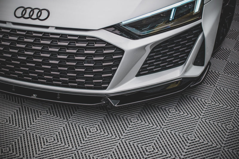 Maxton frontsplitter til Audi R8 Mk2 Facelift – blank sort – billede 3 af 6
