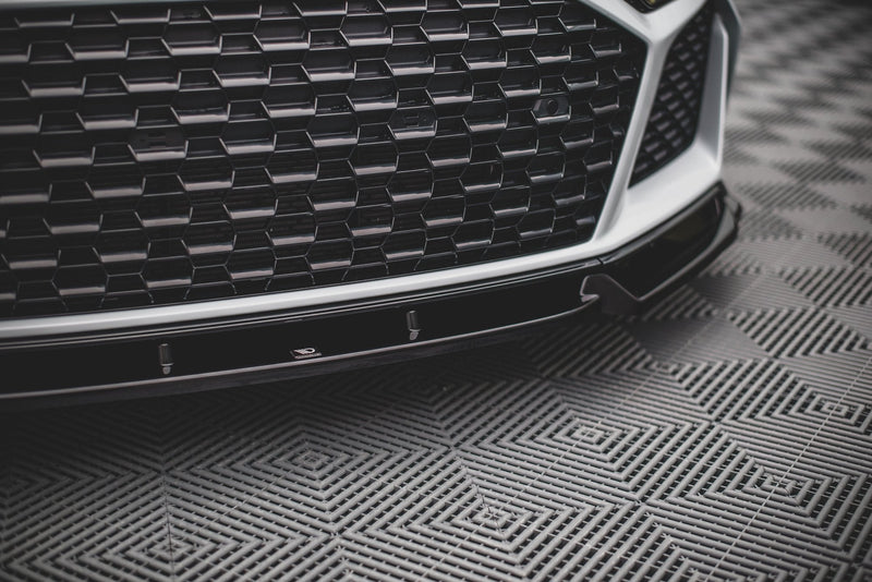 Maxton frontsplitter til Audi R8 Mk2 Facelift – blank sort – billede 4 af 6
