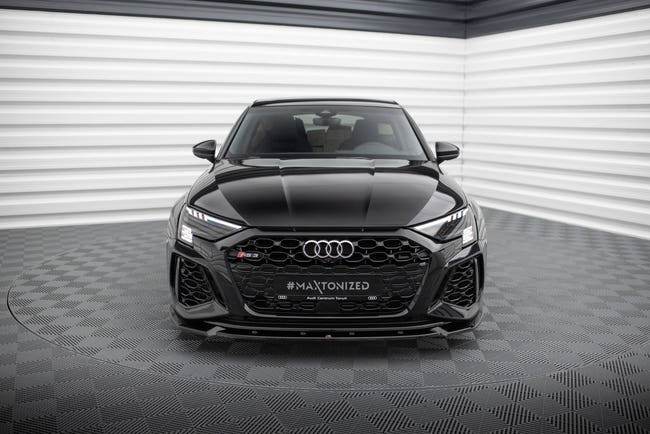 Maxton Front Splitter V.1 Audi RS3 8Y - Gloss Black