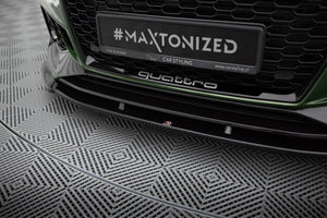 Maxton Front Splitter V.1 Audi RS4 B9 - Gloss Black