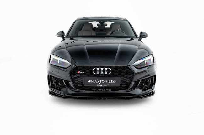 Maxton Front Splitter V.1 Audi RS5 F5 Coupe / Sportback - Gloss Black