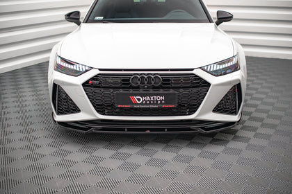 Maxton Front Splitter V.1 Audi RS6 C8 / RS7 C8 - Gloss Black
