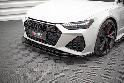 Maxton Front Splitter V.1 Audi RS6 C8 / RS7 C8 - Gloss Black