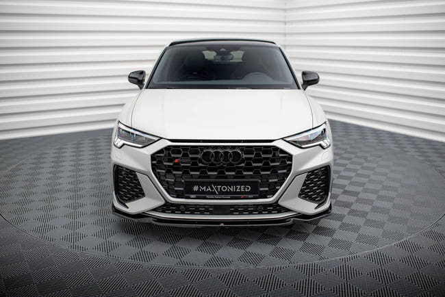 Maxton Front Splitter V.1 Audi RSq3 F3 - Gloss Black