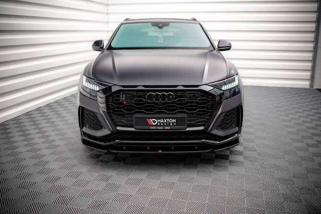 Maxton Front Splitter V.1 Audi RSQ8 Mk1 - Gloss Black