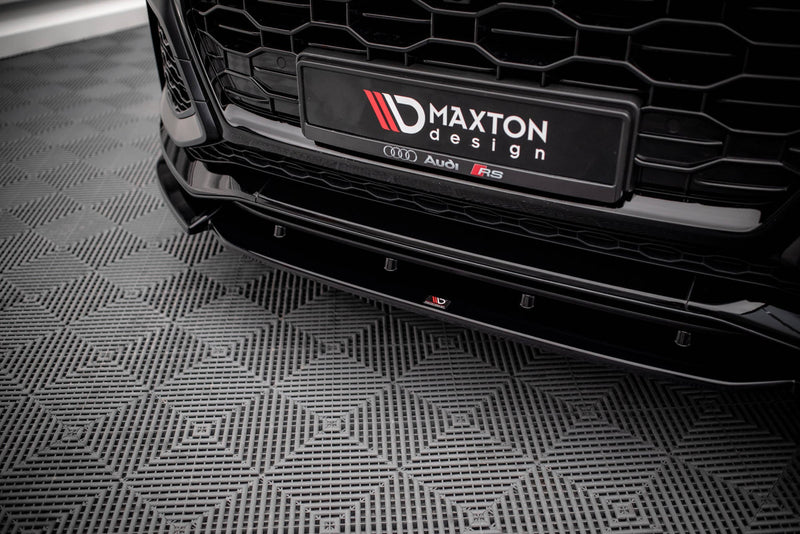 Maxton frontsplitter til Audi RSQ8 Mk1 – blank sort – billede 3 af 6