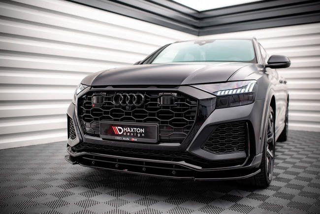 Maxton Front Splitter V.1 Audi RSQ8 Mk1 - Gloss Black