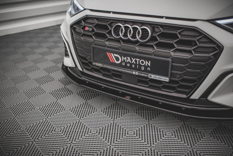 Maxton frontsplitter til Audi S3 / A3 S-Line 8Y – blank sort – billede 3 af 5