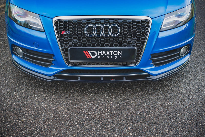 Maxton frontsplitter til Audi S4 / A4 S-Line B8 – blank sort – billede 3 af 7