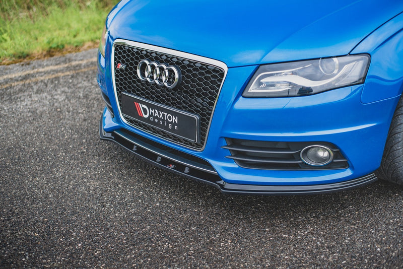 Maxton frontsplitter til Audi S4 / A4 S-Line B8 – blank sort – billede 1 af 7