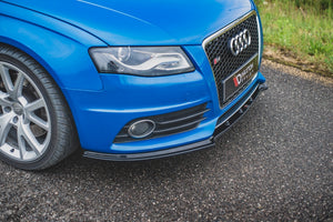 Maxton frontsplitter til Audi S4 / A4 S-Line B8 – blank sort – billede 4 af 7