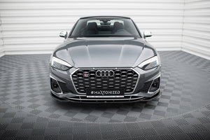 Maxton frontsplitter til Audi S5 / A5 S-Line F5 Facelift – blank sort – billede 2 af 5
