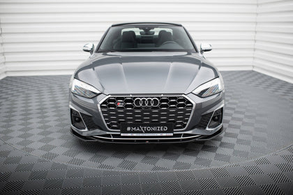 Maxton frontsplitter til Audi S5 / A5 S-Line F5 Facelift – blank sort – billede 2 af 5