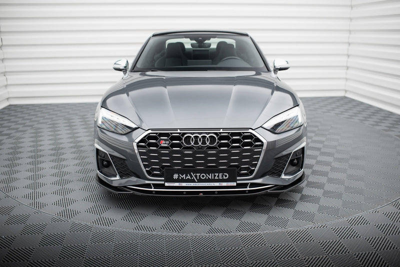 Maxton frontsplitter til Audi S5 / A5 S-Line F5 Facelift – blank sort – billede 2 af 5
