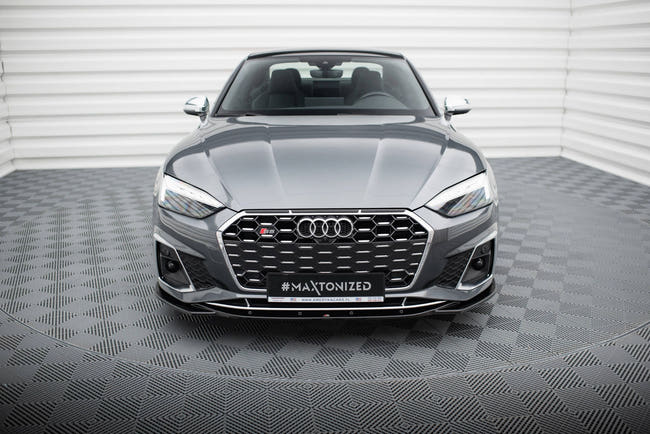 Maxton frontsplitter til Audi S5 / A5 S-Line F5 Facelift – blank sort – billede 2 af 5