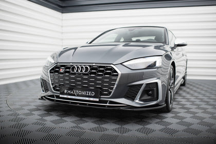 Maxton frontsplitter til Audi S5 / A5 S-Line F5 Facelift – blank sort – billede 1 af 5
