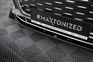 Maxton frontsplitter til Audi S5 / A5 S-Line F5 Facelift – blank sort – billede 3 af 5