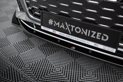 Maxton frontsplitter til Audi S5 / A5 S-Line F5 Facelift – blank sort – billede 3 af 5