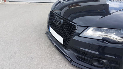 Maxton frontsplitter til Audi S7 / A7 S-Line C7 – blank sort – billede 3 af 6