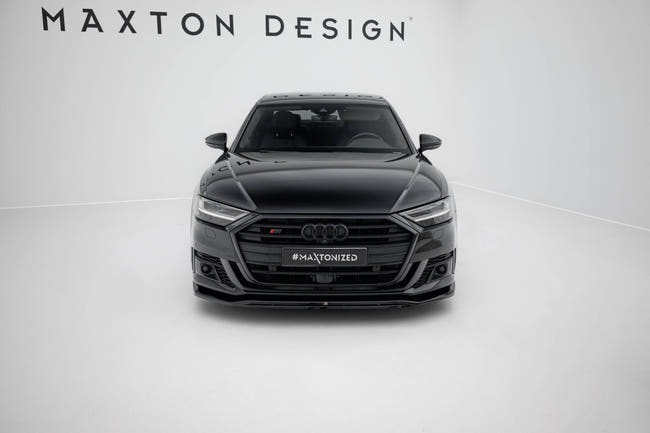 Maxton Front Splitter V.1 Audi S8 D5 - Gloss Black
