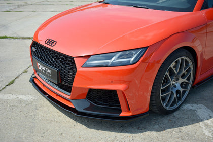 Maxton frontsplitter til Audi TT RS 8S – blank sort – billede 3 af 6