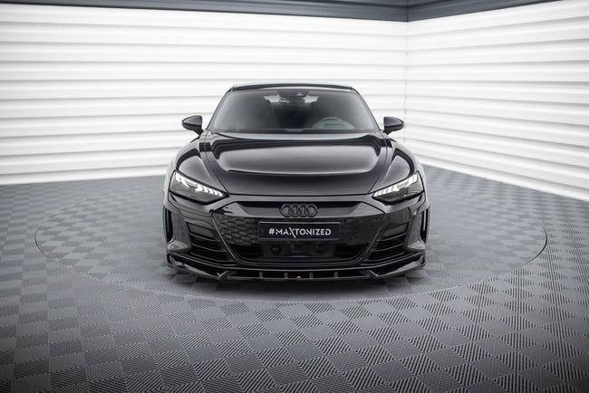 Maxton Front Splitter V.1 Audi E-Tron Gt / RS Gt Mk1 - Gloss Black