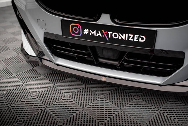 Maxton Front Splitter V.1 BMW 2 Coupe M-Pack / M240I G42 - Gloss Black